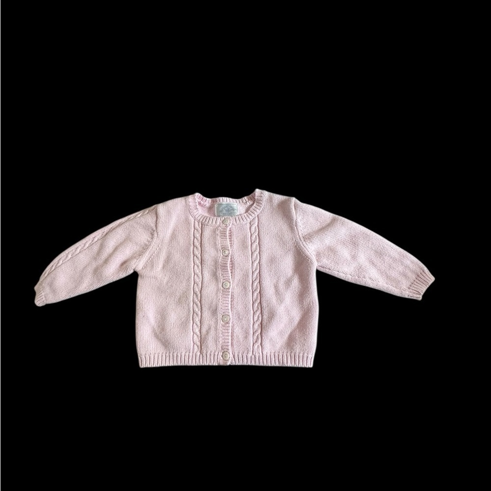 Pink Knit Cardigan and matching pants Heartstrings baby